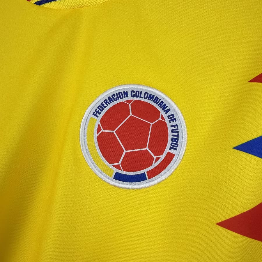 Colombie Maillot Retro 1990 Manches Longue