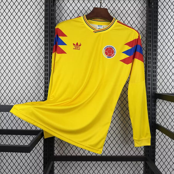 Colombie Maillot Retro 1990 Manches Longue